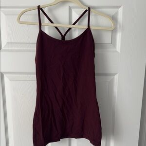 Lululemon waist-length cami tank top with built in bra